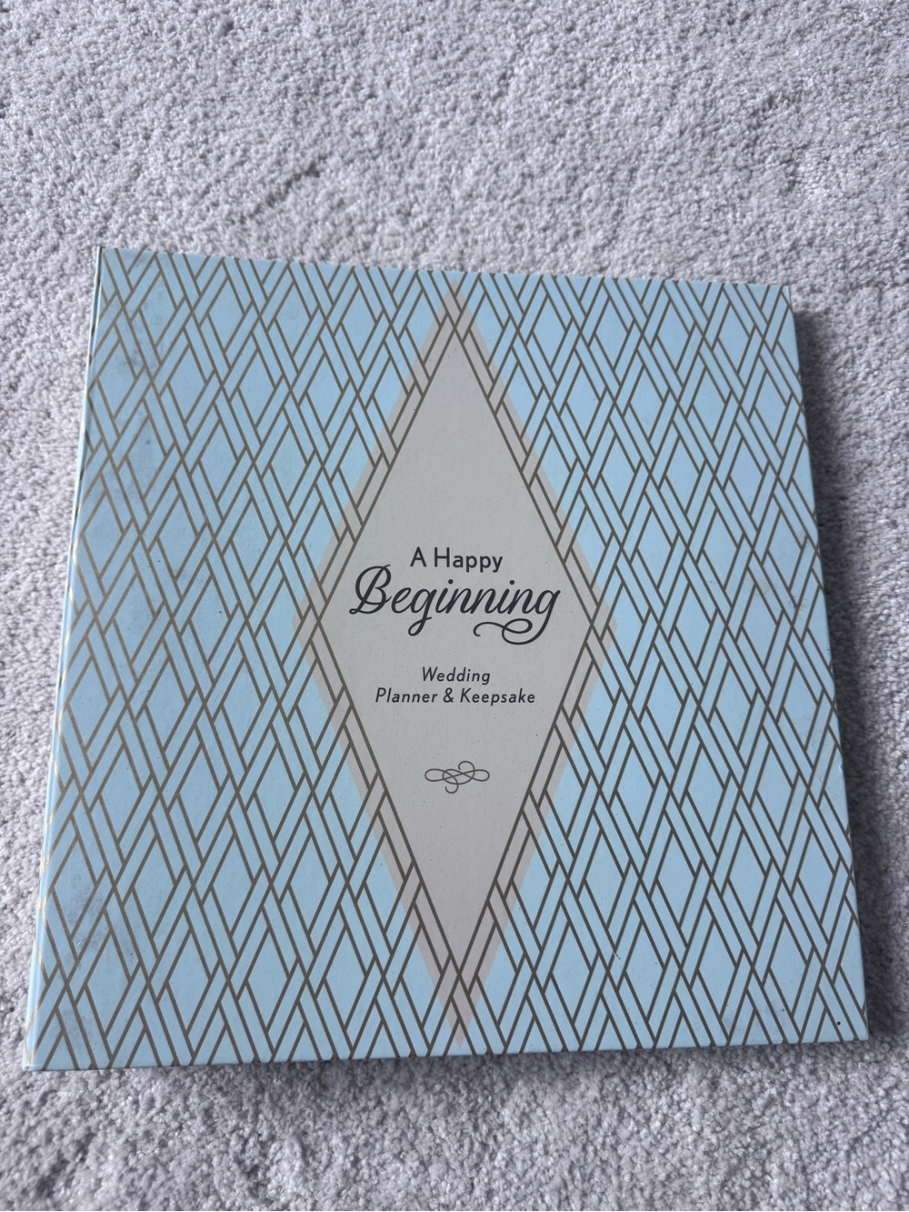 A Happy Beginning Wedding Planner & Keepsake - Light Blue
